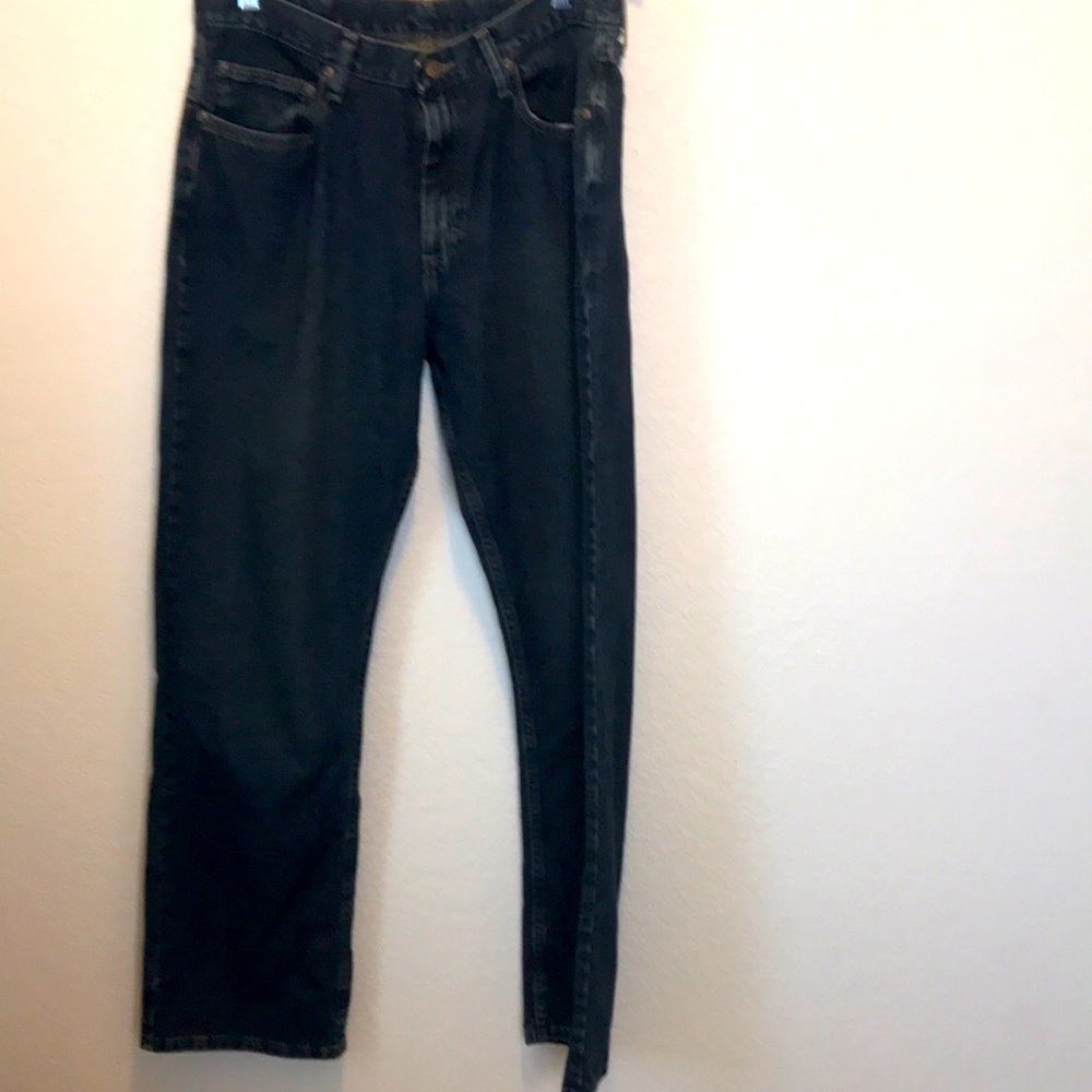 Wrangler Premium Denim Jeans Relaxed Fit Straight Leg Size 34 x 32